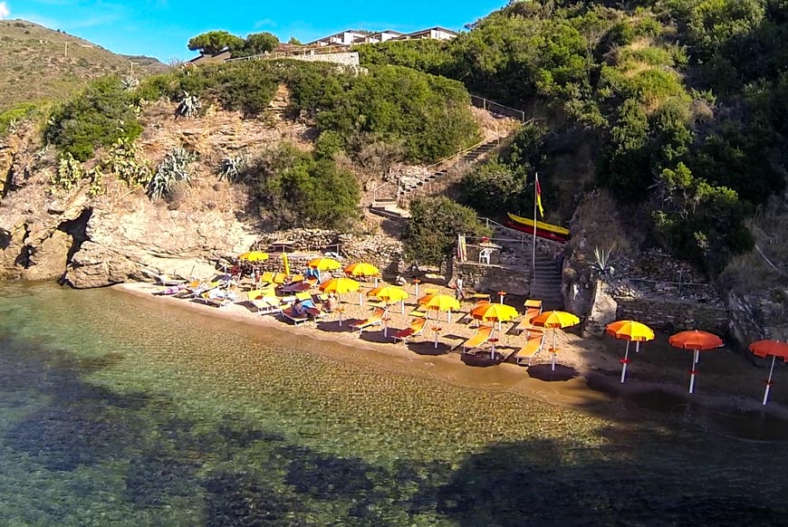 Hotel Dino, Island of Elba: private beach